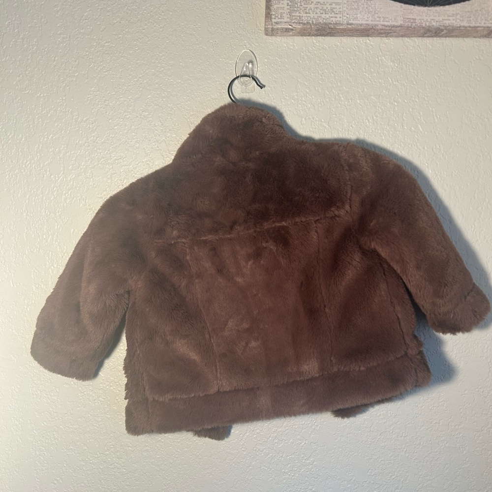 Urban Republic Kids Chocolate Brown Faux Fur Button Up Puffer 🧥 - Picture 5 of 5